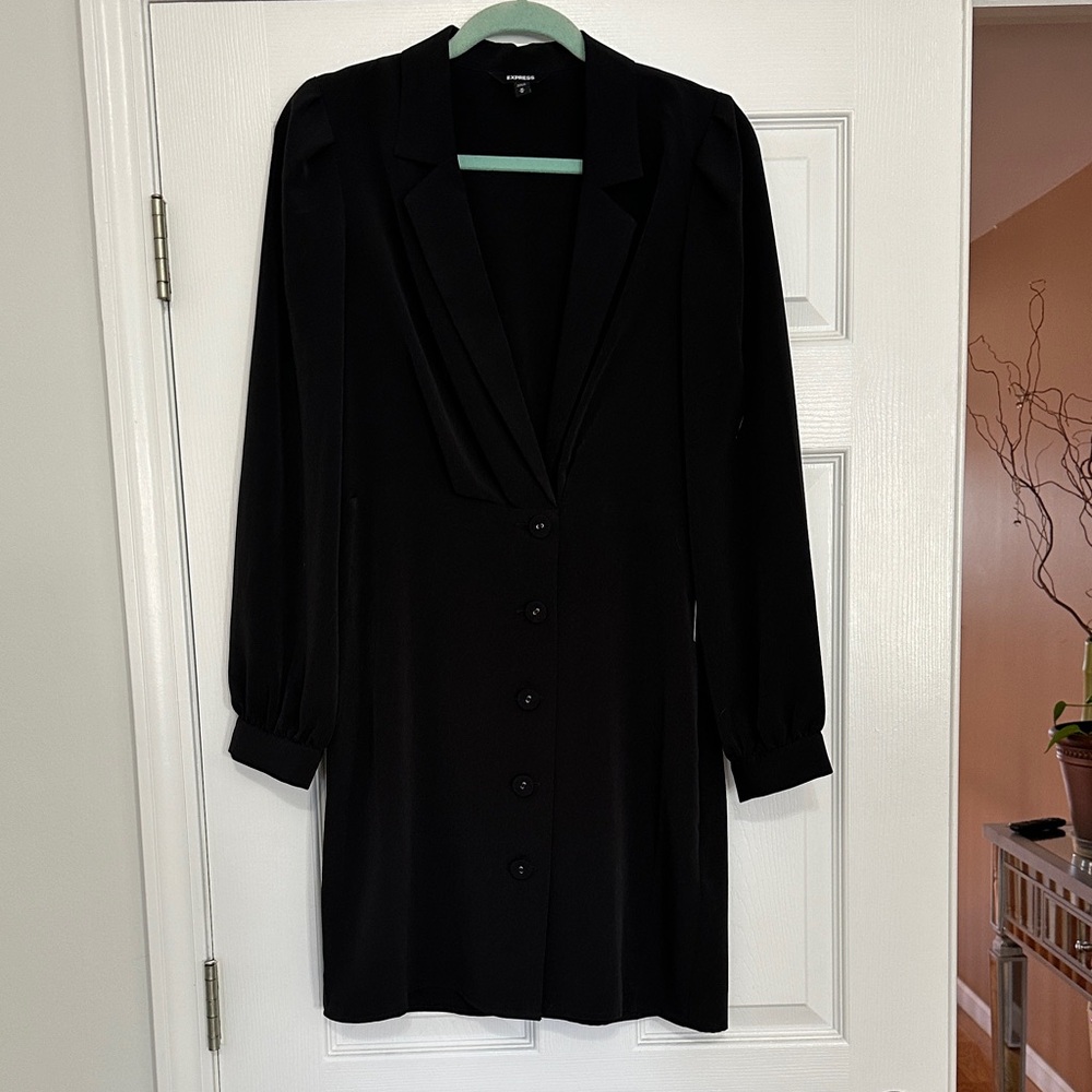 Express Classic Black Blazer Dress